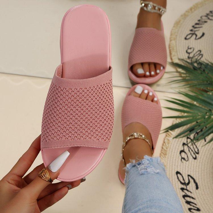 Stylish Soft Bottom Flying Weave Wedge Sandals for Women - Trendha