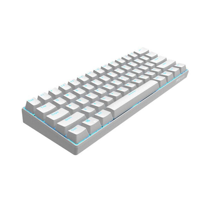 Royal Kludge RK61 Mechanical Keyboard bluetooth Wired Dual Mode 60% Golden / Ice Blue Backlit Gaming Keyboard - Trendha