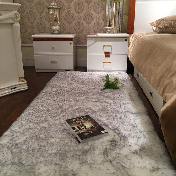 120x60cm Faux Wool Plush Rug Soft Shaggy Carpet Home Floor Area Mat Decoration - Trendha