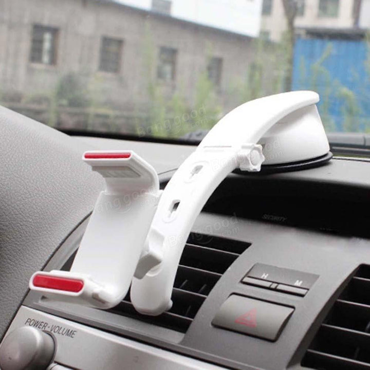 3 in 1 Clip-on Strong Sucker Car Wind Shield Dashboard Phone Holder Stand for iPhone 8 X Cell Phone - Trendha