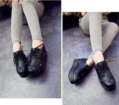 Little leather shoes female 2021 spring new wave Student Korean version of the British style brand shoes, casual shoes, women's shoes. - Trendha