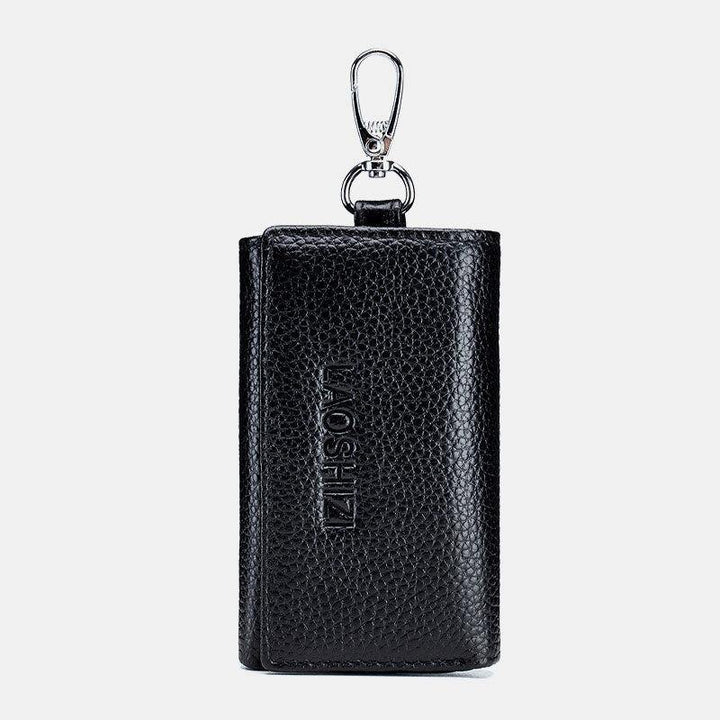 Men Genuine Leather RFID Anti-theft Multifunctional Key Storage Purse Keychain Bag Hanging Wallet - Trendha