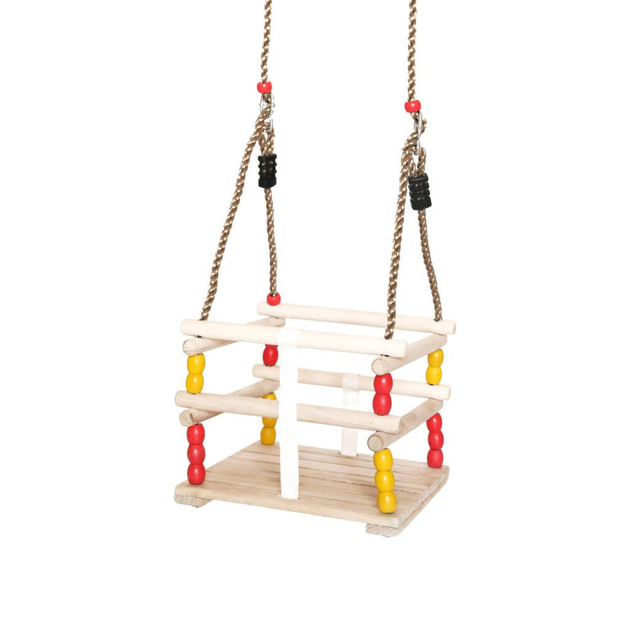 Wooden Baby Swing For Babies And Toddlers - Trendha