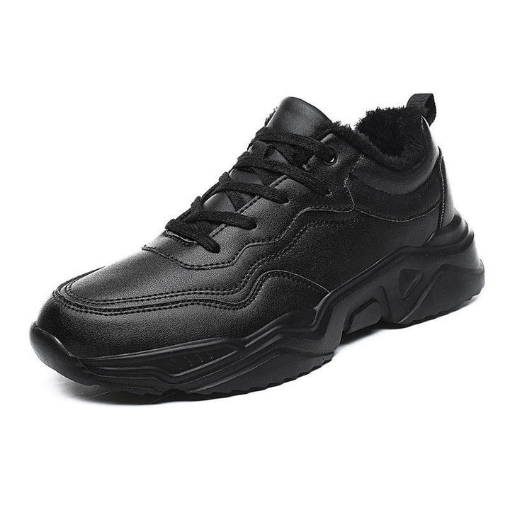 Thick-soled Plus Velvet Plus Size Casual Running Men's Shoes - Trendha