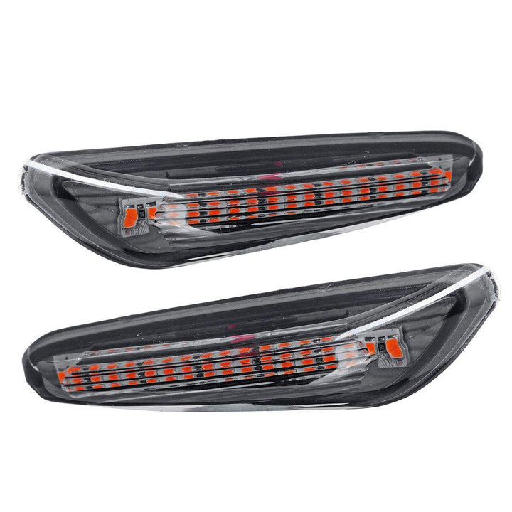 2Pcs Car 18 LED Smoke Turn Indicator Signal Side Marker Lights Front Left Right Lamps for BMW E82 E88 E60 E61 E90 E91 E92 E93 - Trendha