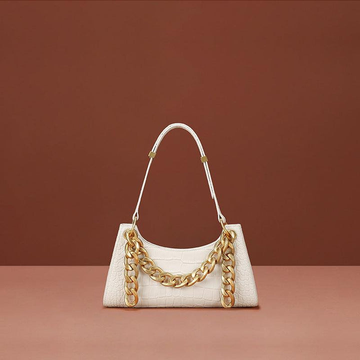 Chain leather shoulder bag - Trendha
