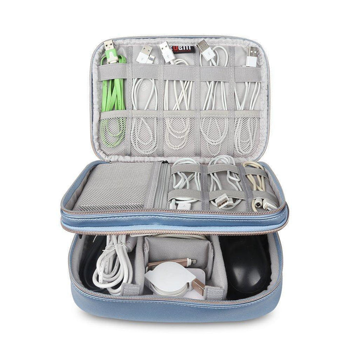 BUBM Portable Waterproof Travel Cable Organizer Storage Bag Electronics Accessories Travel Organizer for Laptop Accessories - Trendha