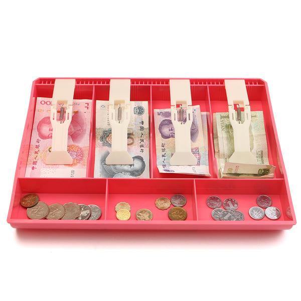 Cash Coin Register Insert Tray Replacement Money Drawer Storage Black/White/Pink - Trendha