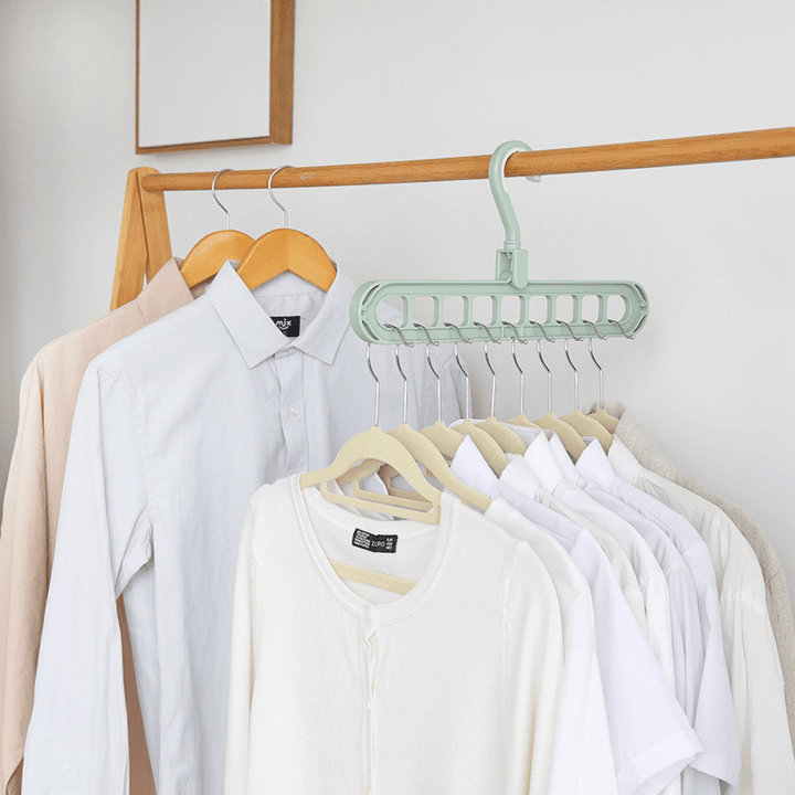 Multi-functional Cloth Hanger Balcony Wardrobe Store Rotating Non-slip Drying Racks - Trendha