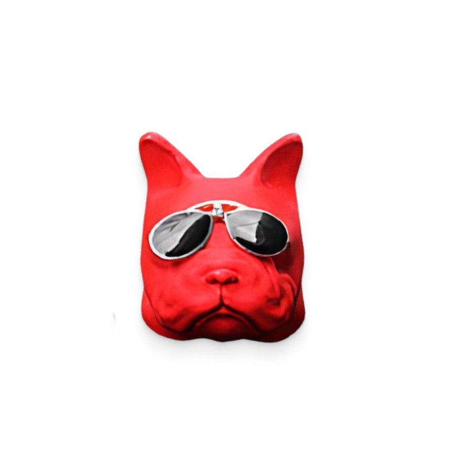 Red Painted Bulldog Car Air Freshener - Trendha