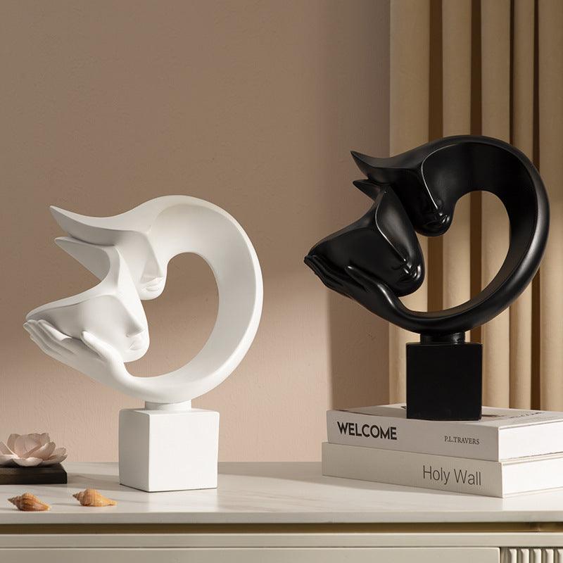 Modern Minimalist Living Room Resin Bogu Shelf Decoration - Trendha
