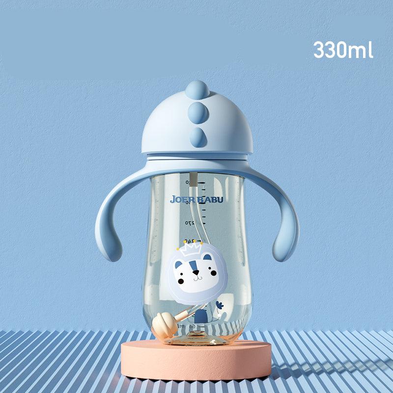 PPSU learning Cup baby drinking cup children''s duckbill straw dual purpose with handle type water bottle - Trendha