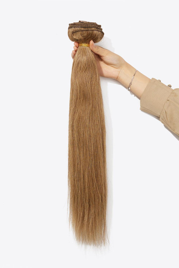 16'' 140g #10 Clip-in Hair Extensions Human Virgin Hair - Trendha