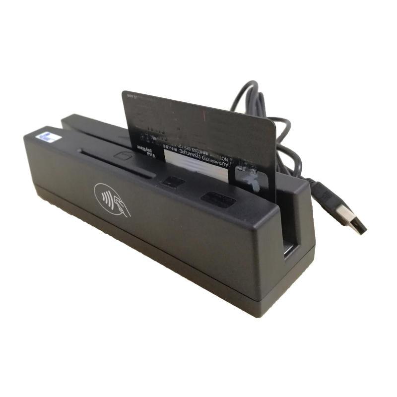 YL160 4-in-1 Magnetic Stripe Credit Card EMV IC Chip RFID PSAM Card Reader Writer Duplicator - Trendha