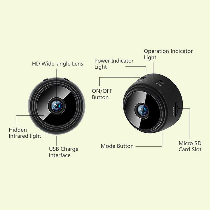 A9 1080P HD Mini Wireless WIFI IP Camera DVR Night Vision Home Security - Trendha
