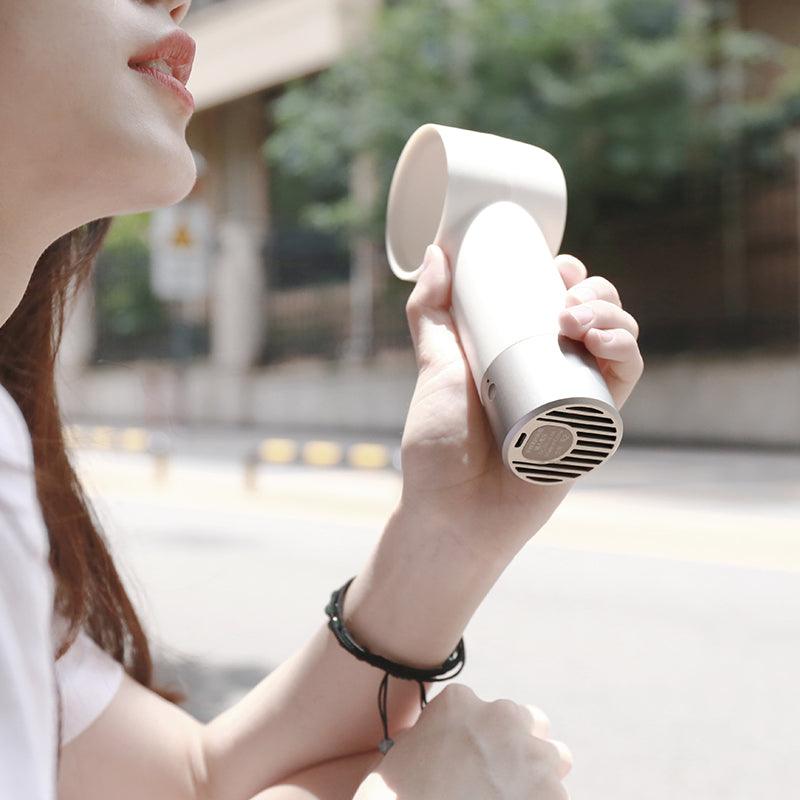Portable mini bladeless fan safe handheld small fan - Trendha