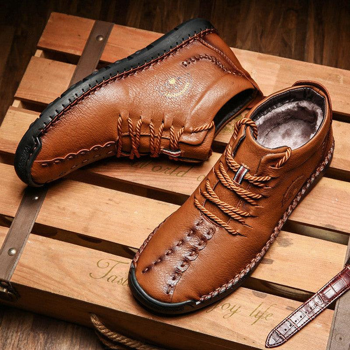 British lazy soft winter men's sports style cotton shoes - Trendha