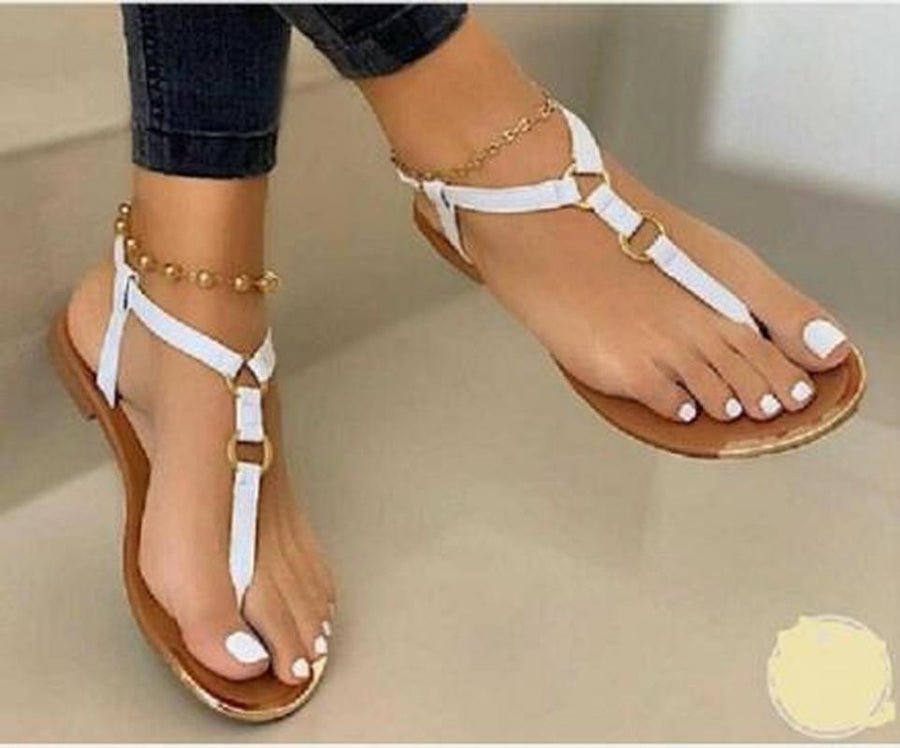 Toe flat sandals - Trendha