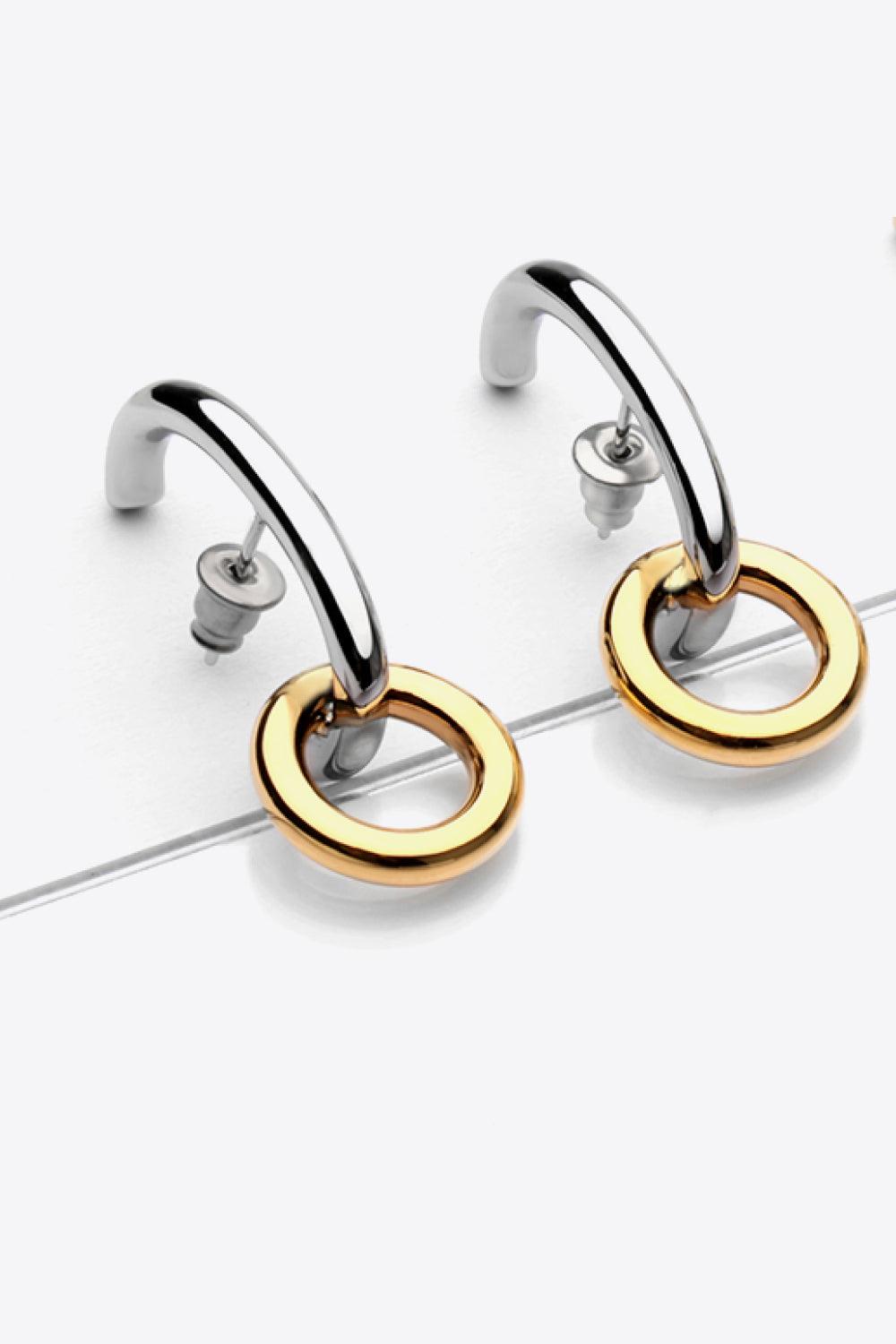 At Your Best 18K Gold-Plated Copper Drop Earrings - Trendha