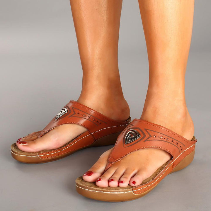 Women Soft Casual Beach Flip Flops Flat Sandals - Trendha