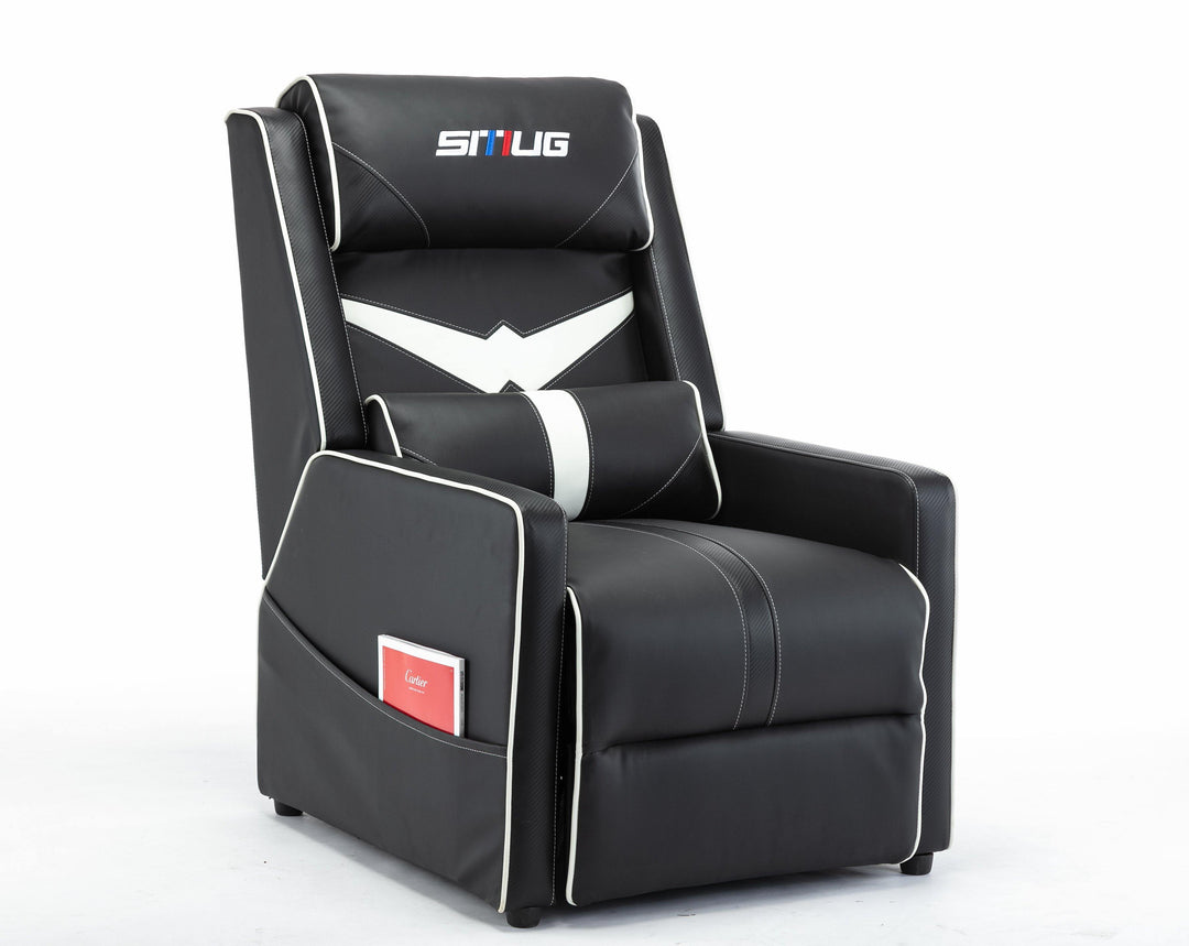 Gaming Recliner Chair Single Living Room Sofa PU Leather Gamer Chair Video Game Chairs Couch Home Theater Seating - Trendha
