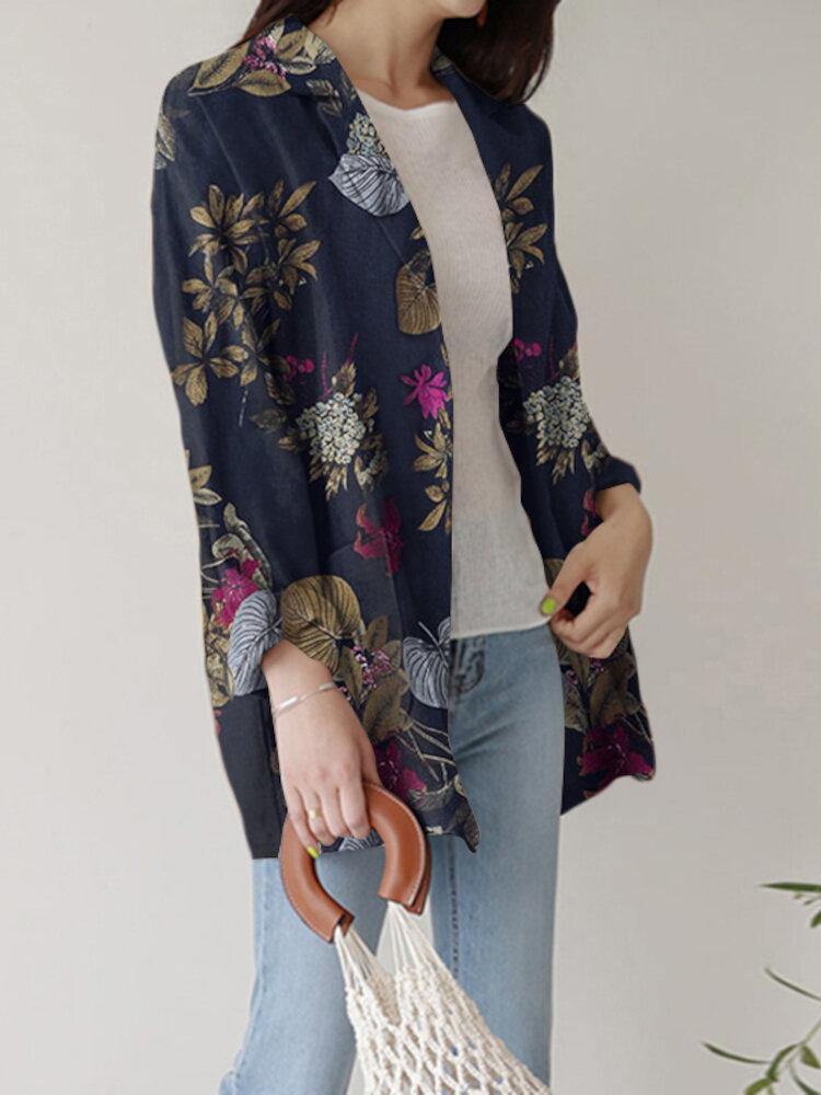 Women Full Sleeve Casual Loose Floral Printing Leisure Workwear Suit - Trendha
