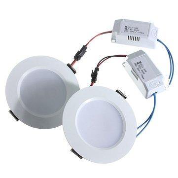 1/5/10pcs 3W Round LED Recessed Ceiling Panel Down Light With Driver - Trendha