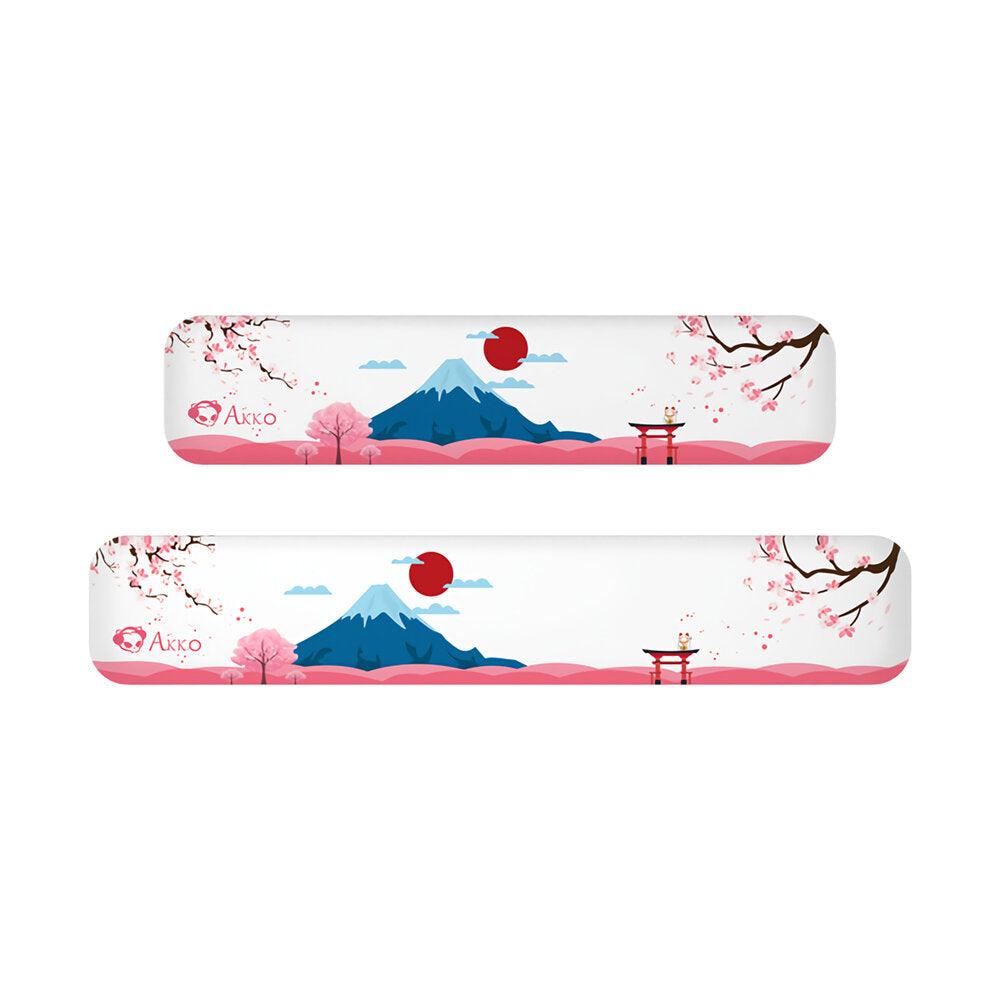 Akko Mount Fuji Sakura Keyboard Hand Rest Cherry Pink Mouse Wrist Support Palm Rest for 87/108 Keys Keyboard - Trendha