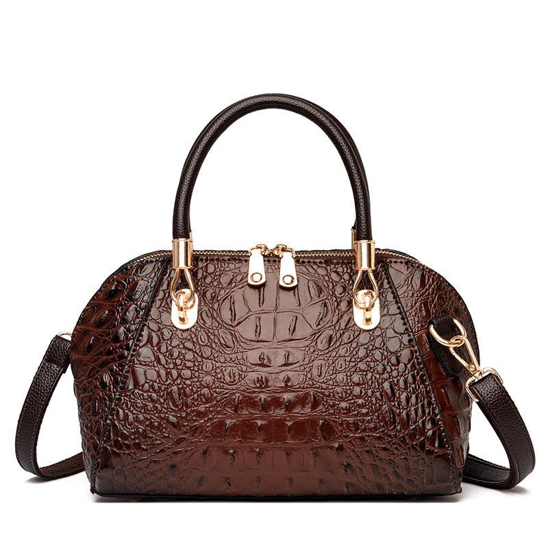 Leather Shell One-shoulder Messenger Women's Handbag - Trendha