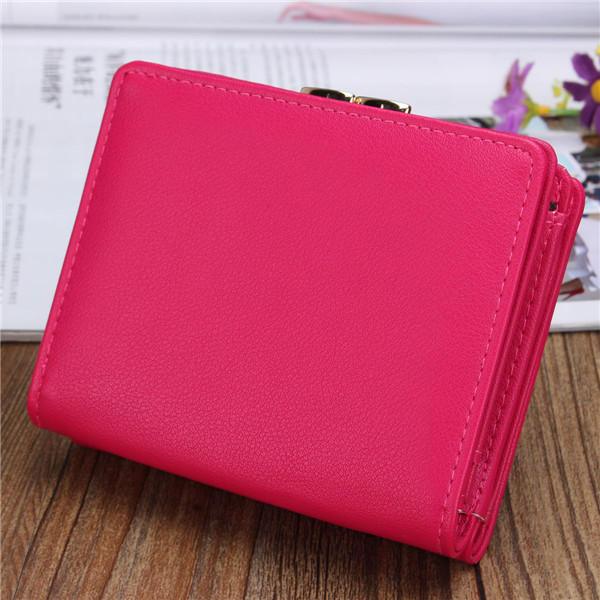 Women Cute Cat Short Wallet Ladies Lovely Animal Hasp Purse Card Holder Coin Bags - Trendha
