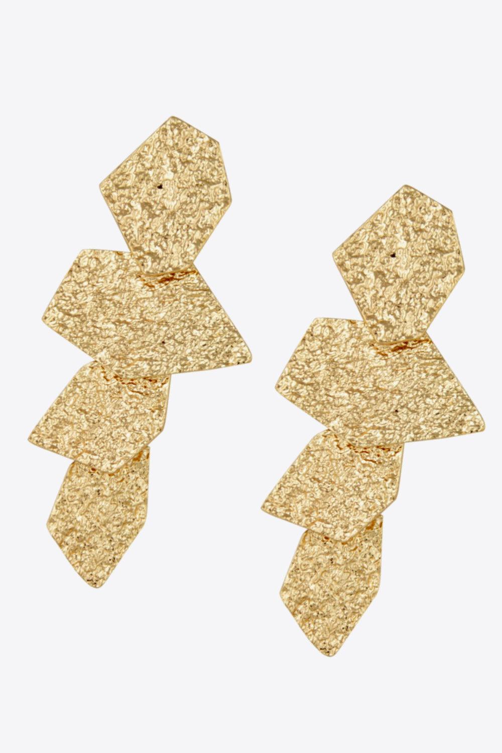 18K Gold-Plated Irregular Earrings - Trendha