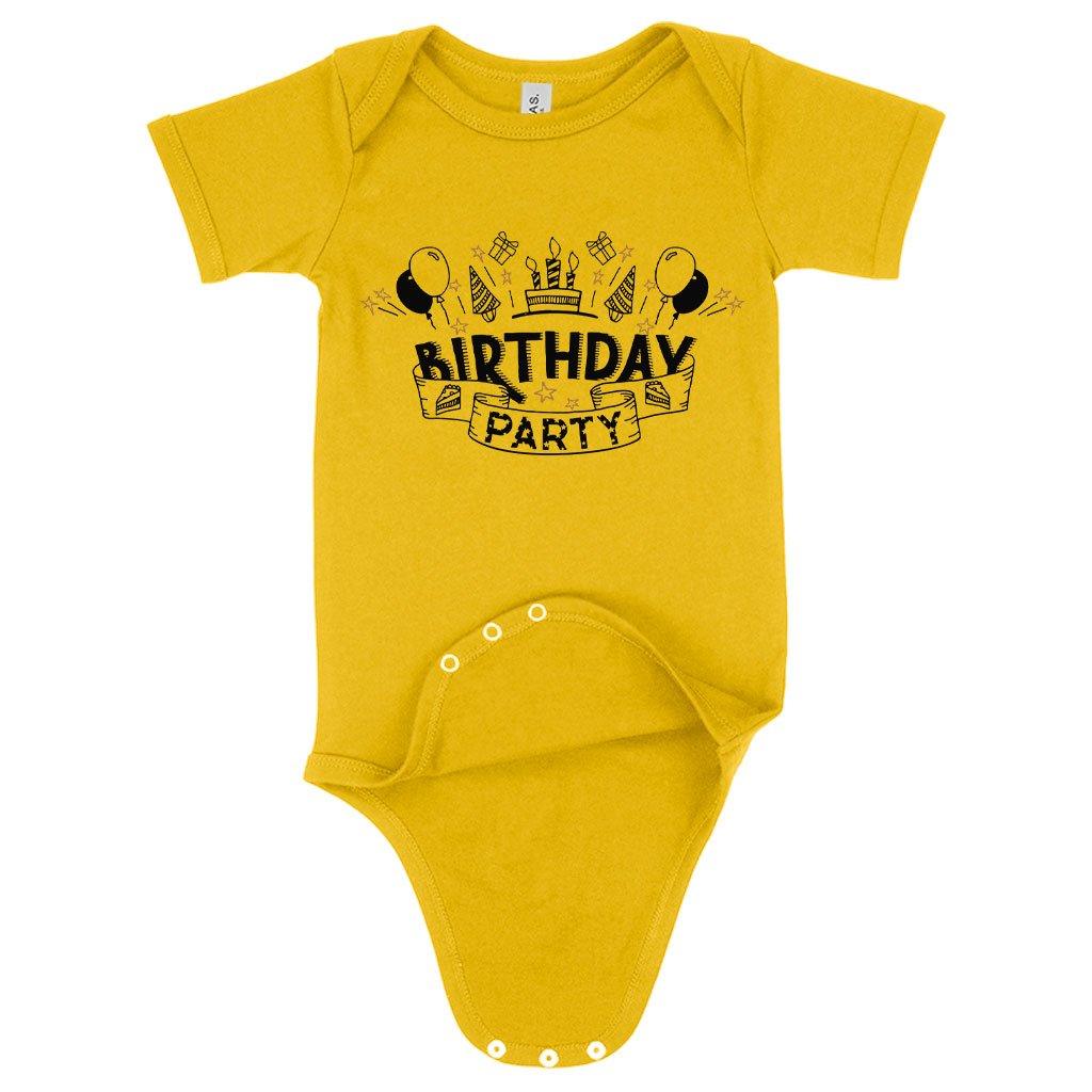 Baby Jersey Birthday Party Onesie - Birthday Celebration Onesies - Trendha