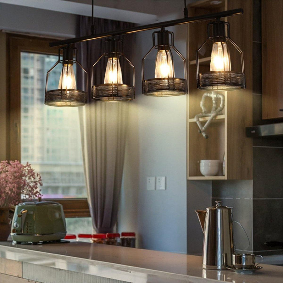 4/5 Heads E27 Industrial Pendant Light Ceiling Lamp Dining Room Bar Fixture - Trendha