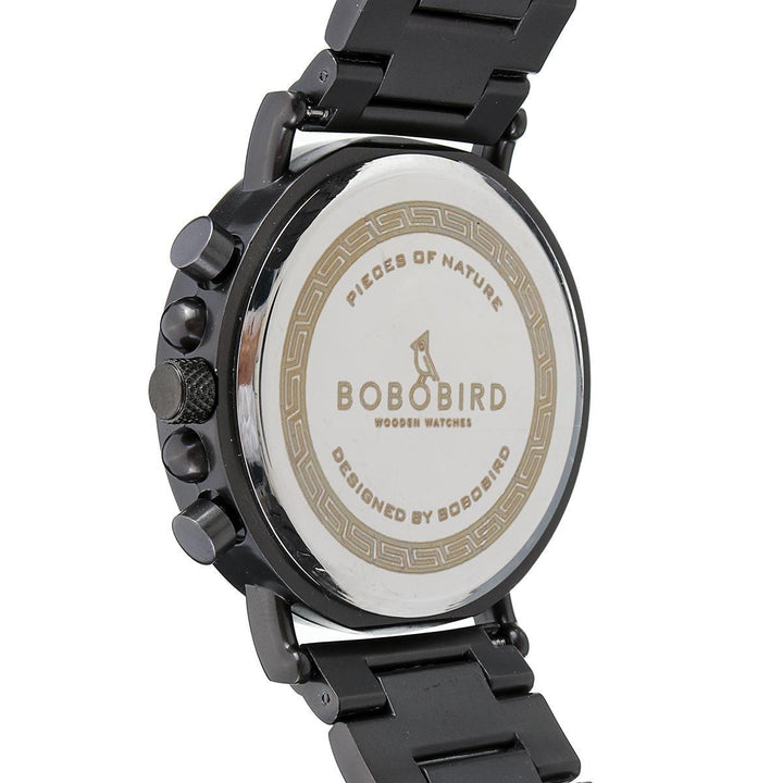 BOBO BIRD Luxury Wooden Wristwatches Date Display Fashion Men Quartz Watch - Trendha