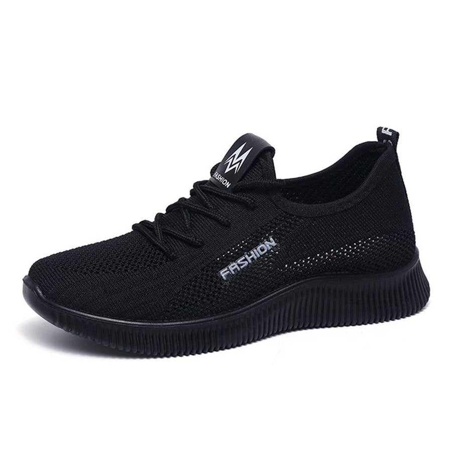 Women Breathable Lace Up Lightweight Casual Sport Shoes - Trendha