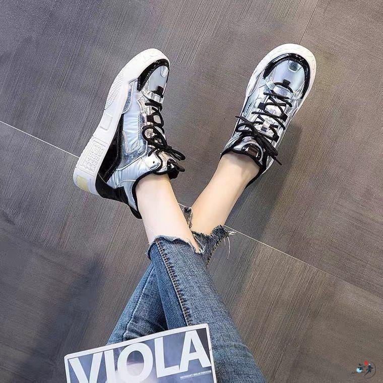 All-match Thick-soled Sneakers Explosive Style Shoes Leather Casual Women's Shoes - Trendha