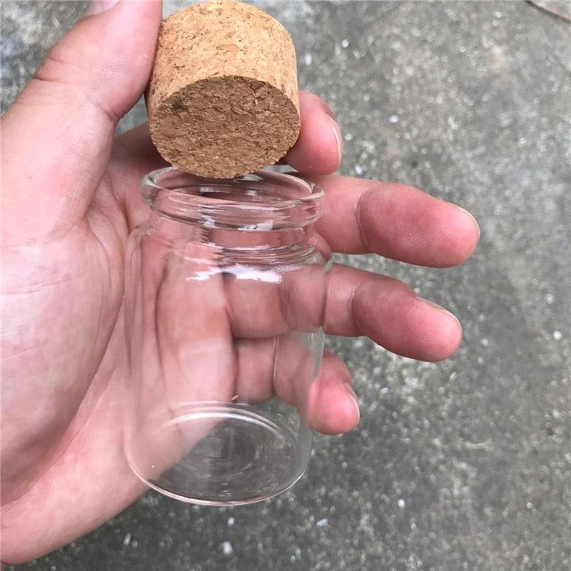 80 ml Glass Spice Jar with Cork Lid - Trendha