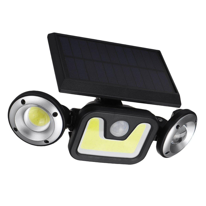 1PC/2PCS 3 Head LED Solar Light PIR Motion Sensor Rotable Wall Lamp Outdoor Garden Waterproof Street Lighting - Trendha