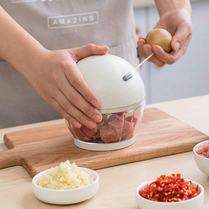 500ML Meat Grinder Manual Pull Stirring Garlic Dumpling Stuffing Artifact for Kitchen Slicing Tool - Trendha