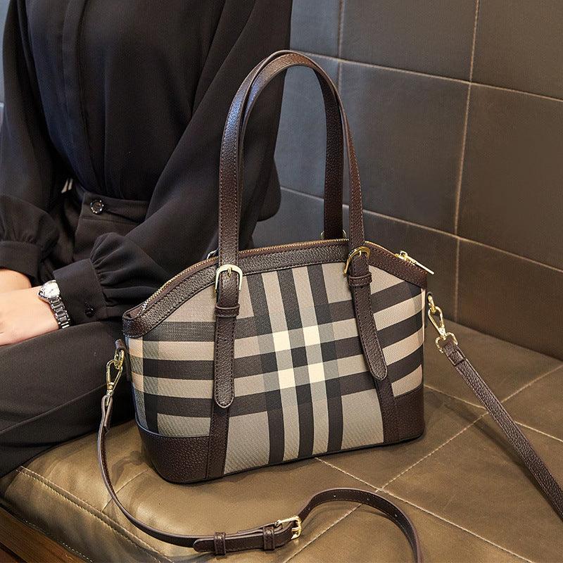 New Trend Ladies Plaid Shoulder Bag - Trendha