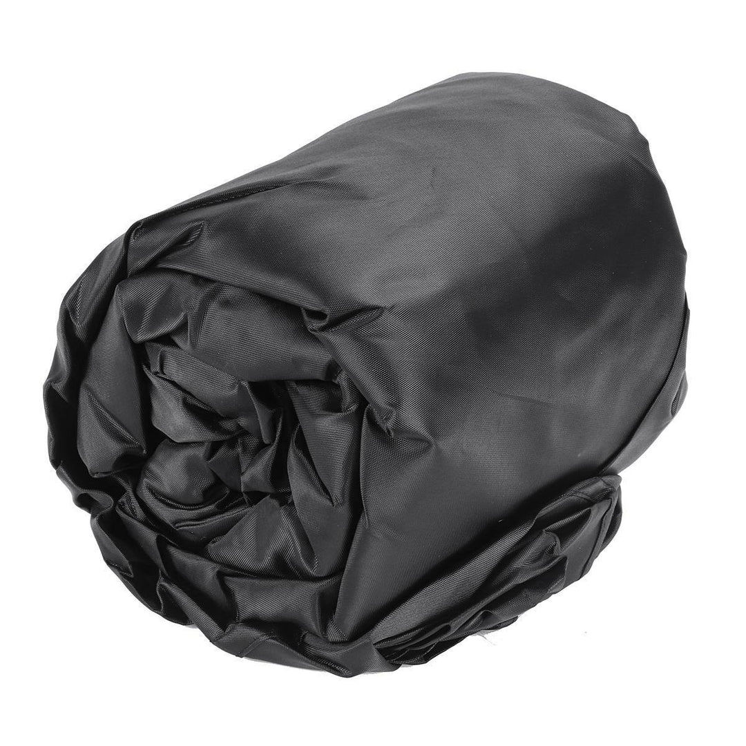 11-13ft 14-16ft 17-19ft 20-22ft Boat Cover UV-Protected Premium Heavy Duty 210D Trailerable Canvas Black - Trendha