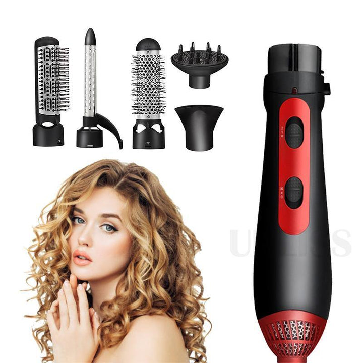 Hair Dryer Machine 3 In 1 Multifunction Hair Styling Tools Hairdryer Pro Hair Curler Straightener Dryer Comb Brush - Trendha