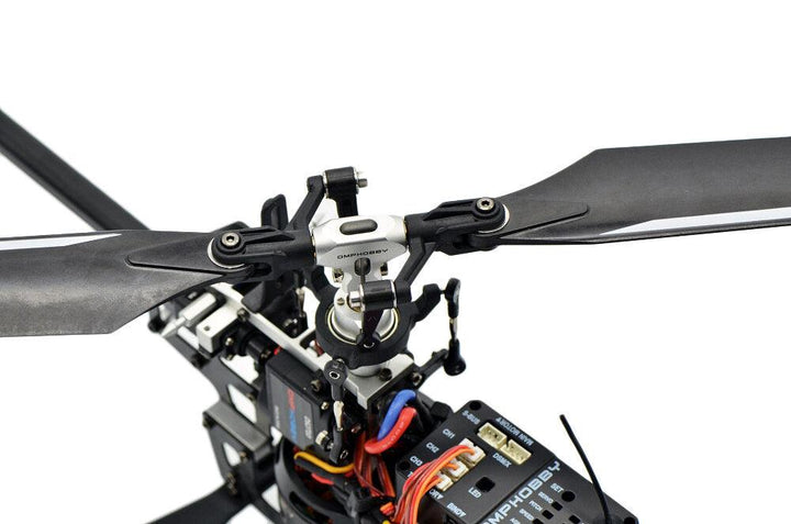 OMPHOBBY M2 V2 6CH 3D Flybarless Dual Brushless Motor Direct-Drive RC Helicopter BNF with Open Flight Controller - Trendha