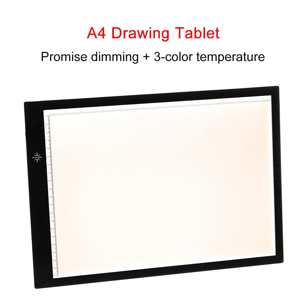 A3/A4 Dimming LED Tracing Light Box Drawing Tattoo Board Pad Table Stencil Arts - Trendha