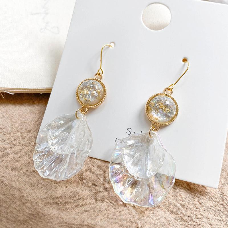 Acrylic shell earrings - Trendha