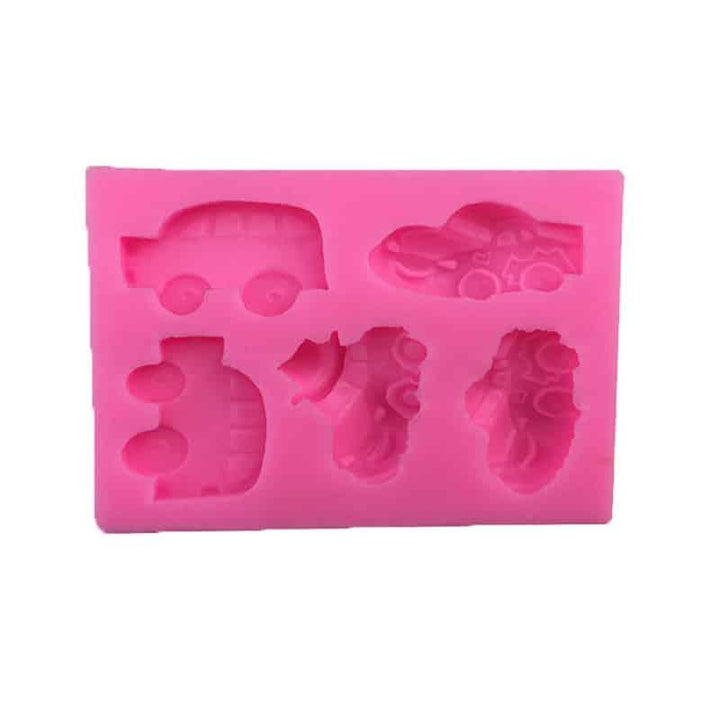 Cute Cars Shaped Eco-Friendly Silicone Baking Mold - Trendha