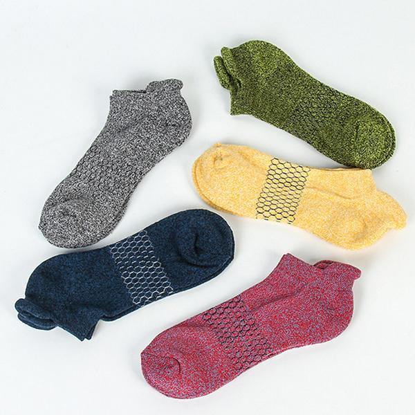 Men Summer Breathable Stretchy Cotton Ankle Socks - Trendha