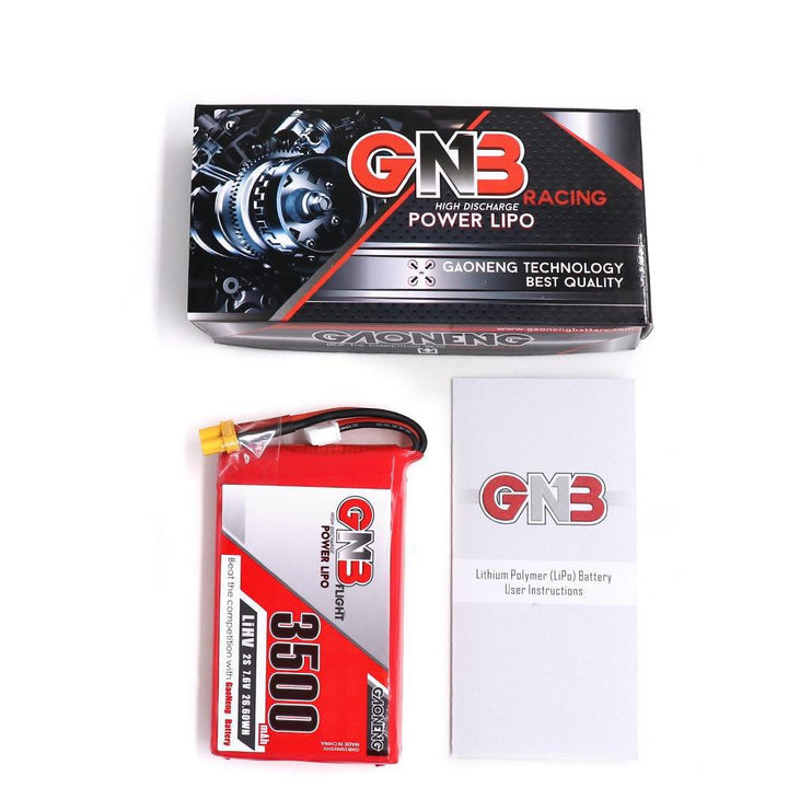 Gaoneng GNB 7.6V 3500mAh 2S HV Lipo Battery XT30 Plug for Frysky Taranis QX7 Transmitter TX Remote Control - Trendha