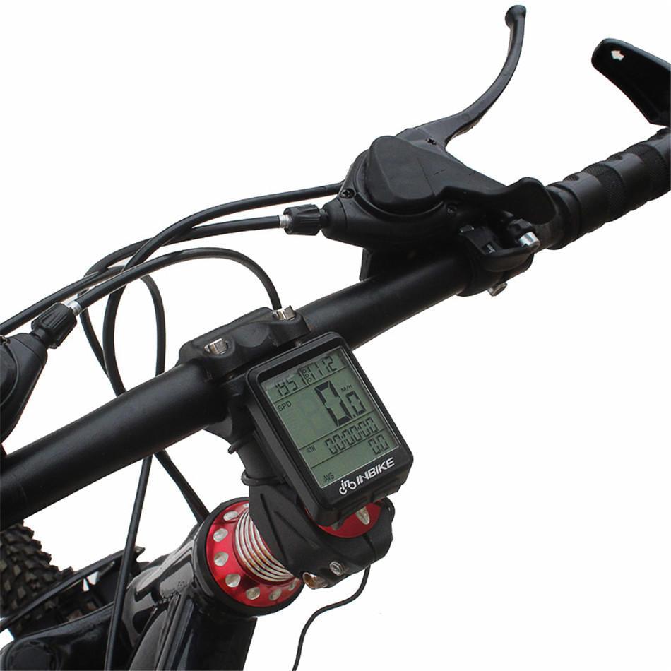 INBIKE IN321 Backlight Bicycle Computer Waterproof Wireless LCD Odometer Bicycle Speedometer - Trendha