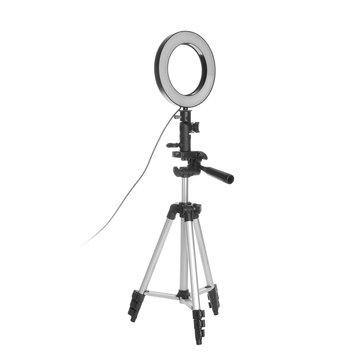 LED Ring Light Photo Studio Camera Light Photography Dimmable Video Light for Youtube Makeup Selfie with Tripod Phone Holder - Trendha